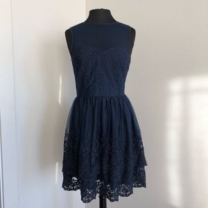 Annabella Navy Lace Dress